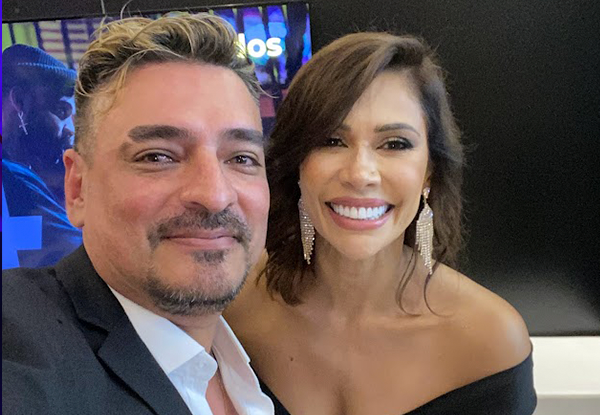 Julio César Uribe con artistas y en eventos de la industria musical