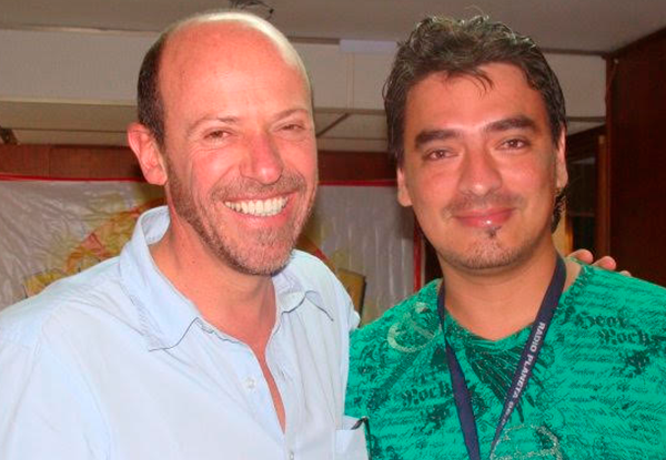 Julio César Uribe con artistas y en eventos de la industria musical