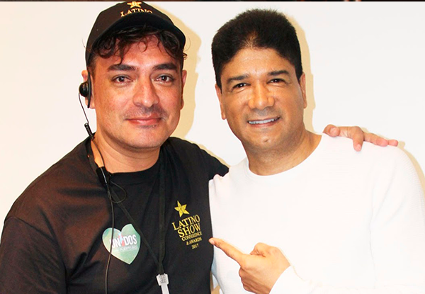 Julio César Uribe con artistas y en eventos de la industria musical