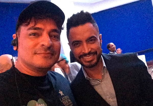 Julio César Uribe con artistas y en eventos de la industria musical